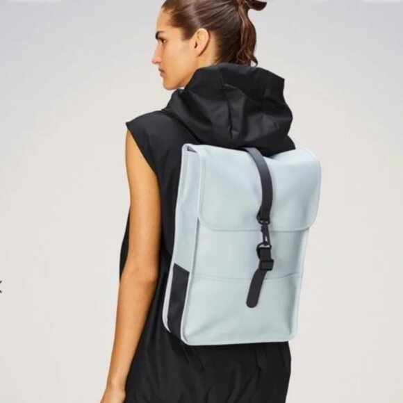 NEW RAINS BACKPACK MINI - SKY COLOR  (Powder Blue) - Picture 1 of 16
